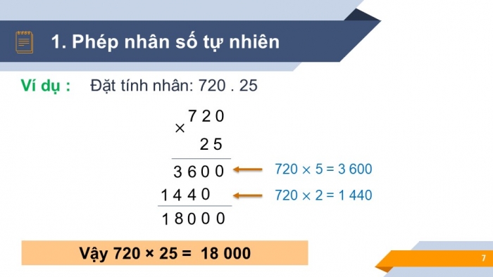 Giáo án PPT Toán 6 kết nối Bài 5: Phép nhân và phép chia số tự nhiên