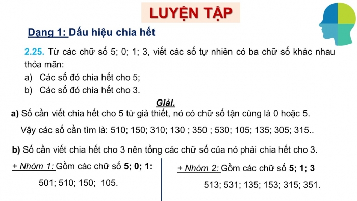 Giáo án PPT Toán 6 kết nối Chương 2 Luyện tập chung (1)