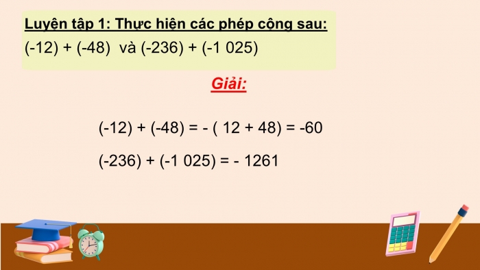 Giáo án PPT Toán 6 kết nối Bài 14: Phép cộng và phép trừ số nguyên