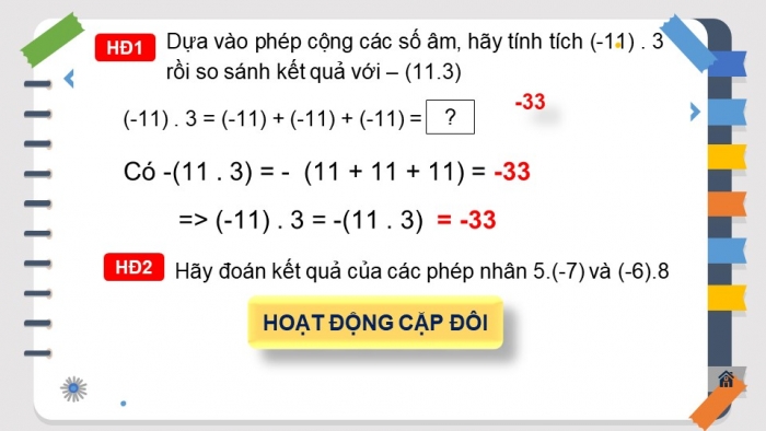 Giáo án PPT Toán 6 kết nối Bài 16: Phép nhân số nguyên