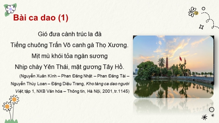 Giáo án PPT Ngữ văn 6 kết nối Bài 4: Chùm ca dao về quê hương đất nước