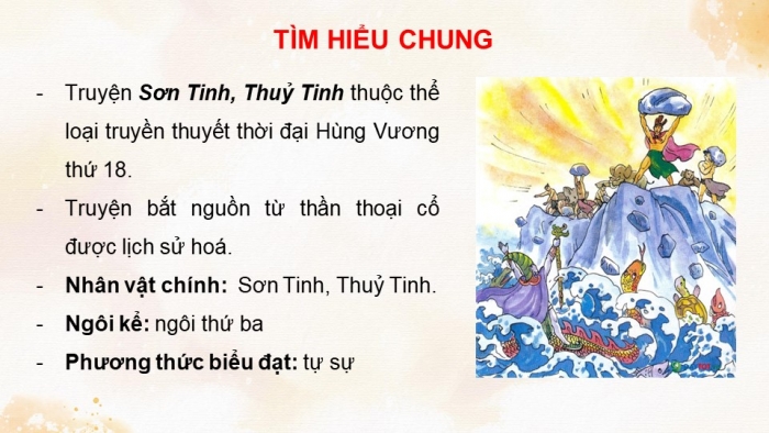 Giáo án PPT Ngữ văn 6 kết nối Bài 6: Sơn Tinh, Thuỷ Tinh