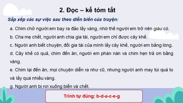 Giáo án PPT Ngữ văn 6 kết nối Bài 7: Cây khế