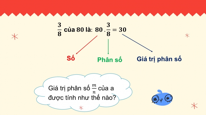 Giáo án PPT Toán 6 chân trời Bài 6: Giá trị phân số của một số