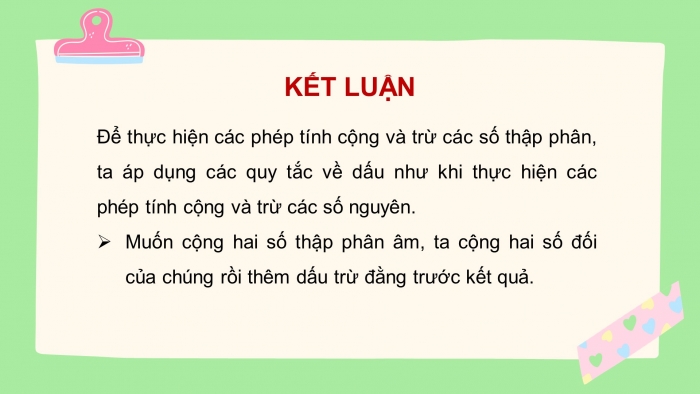 Giáo án PPT Toán 6 chân trời Bài 2: Các phép tính với số thập phân