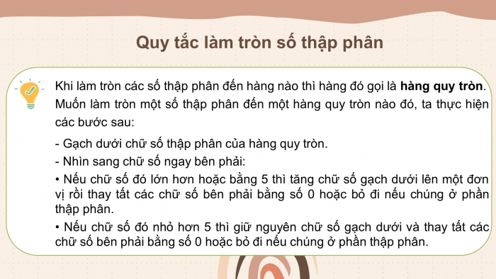 Giáo án PPT Toán 6 chân trời Bài 3: Làm tròn số thập phân và ước lượng kết quả