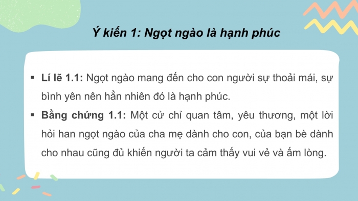 Giáo án PPT Ngữ văn 6 chân trời Bài 8: Phải chăng chỉ có ngọt ngào mới làm nên hạnh phúc?