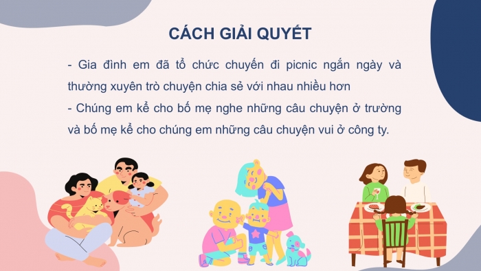 Giáo án PPT HĐTN 6 kết nối Tuần 18: Giải quyết một số vấn đề nảy sinh trong gia đình