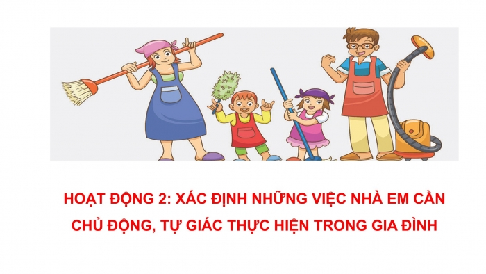 Giáo án PPT HĐTN 6 kết nối Tuần 19: Em làm việc nhà