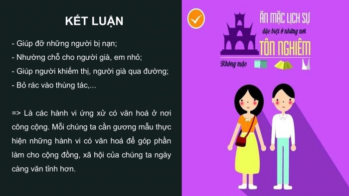 Giáo án PPT HĐTN 6 kết nối Tuần 23: Hành vi có văn hoá nơi công cộng