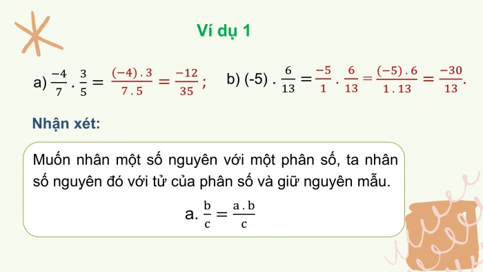 Giáo án PPT Toán 6 kết nối Bài 26: Phép nhân và phép chia phân số