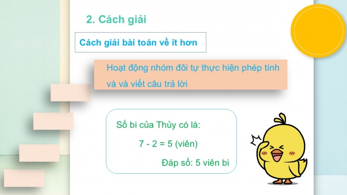 Giáo án PPT Toán 2 chân trời bài Bài toán ít hơn