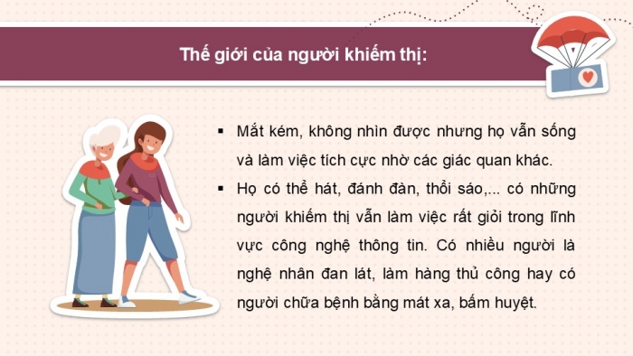 Giáo án PPT HĐTN 2 kết nối Tuần 27: Chia sẻ khó khăn với người khuyết tật