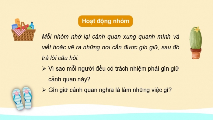 Giáo án PPT HĐTN 2 kết nối Tuần 29: Bảo vệ cảnh quan quê em