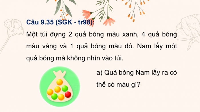 Giáo án PPT Toán 6 kết nối Bài tập cuối chương IX