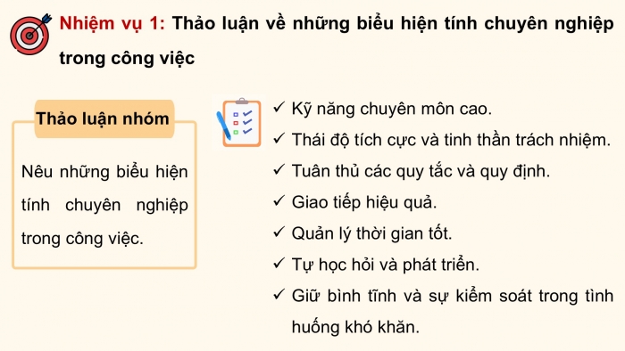 Giáo án điện tử Hoạt động trải nghiệm 12 cánh diều Chủ đề 7: Thị trường lao động và nghề nghiệp trong xã hội hiện đại (P2)