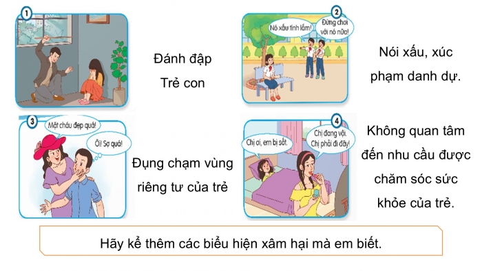 Giáo án điện tử Đạo đức 5 chân trời Bài 10: Em nhận diện biểu hiện xâm hại