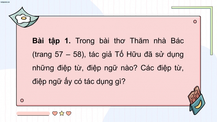 Giáo án điện tử Tiếng Việt 5 cánh diều Bài 14: Luyện tập về điệp từ, điệp ngữ