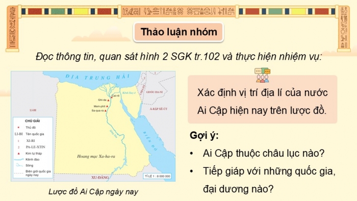 Giáo án điện tử Lịch sử và Địa lí 5 kết nối Bài 24: Văn minh Ai Cập