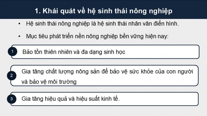 Giáo án điện tử chuyên đề Sinh học 12 kết nối Bài 9: Giá trị của sinh thái nhân văn trong một số lĩnh vực