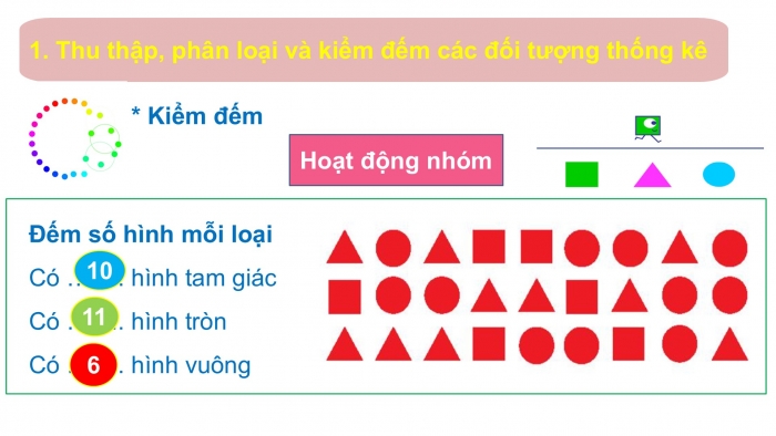 Giáo án PPT Toán 2 chân trời bài Thu thập, phân loại, kiểm đếm