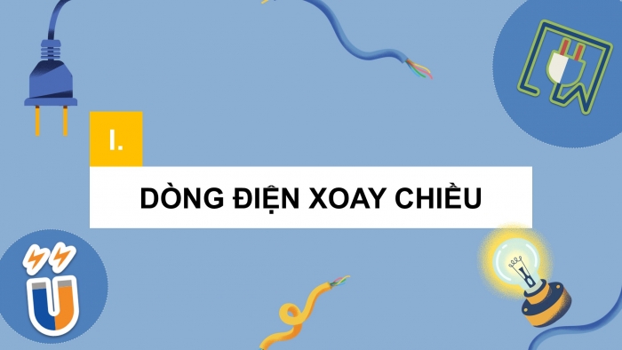 Giáo án điện tử KHTN 9 chân trời - Phân môn Vật lí Bài 13: Dòng điện xoay chiều