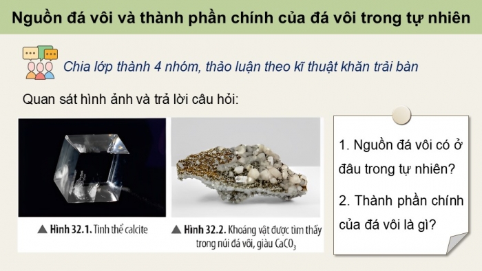 Giáo án điện tử KHTN 9 chân trời - Phân môn Hoá học Bài 32: Khai thác đá vôi. Công nghiệp sillicate