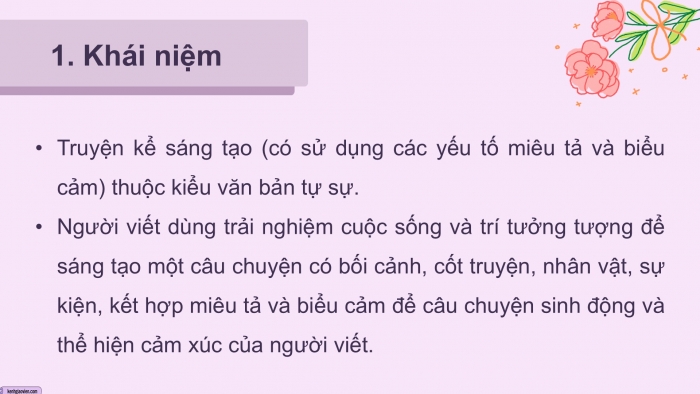 Giáo án PPT dạy thêm Ngữ văn 9 Chân trời bài 7: Viết một truyện kể sáng tạo