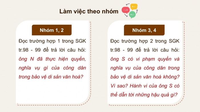 Giáo án điện tử Kinh tế pháp luật 12 kết nối Bài 13: Quyền và nghĩa vụ của công dân trong bảo vệ di sản văn hoá, môi trường và tài nguyên thiên nhiên