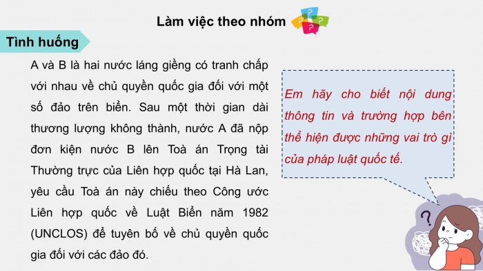 Giáo án điện tử Kinh tế pháp luật 12 kết nối Bài 14: Một số vấn đề chung về pháp luật quốc tế