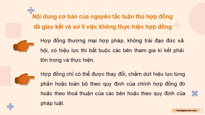 Giáo án điện tử Kinh tế pháp luật 12 kết nối Bài 16: Nguyên tắc cơ bản của Tổ chức Thương mại thế giới và hợp đồng thương mại quốc tế (P2)