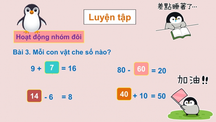 Giáo án PPT Toán 2 chân trời bài Ôn tập phép cộng và phép trừ (tập 1)