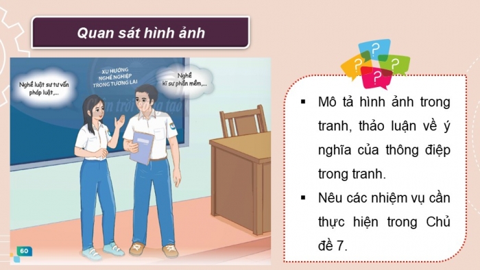 Giáo án điện tử Hoạt động trải nghiệm 12 chân trời bản 1 Chủ đề 7: Xu hướng phát triển nghề nghiệp và thị trường lao động (P1)