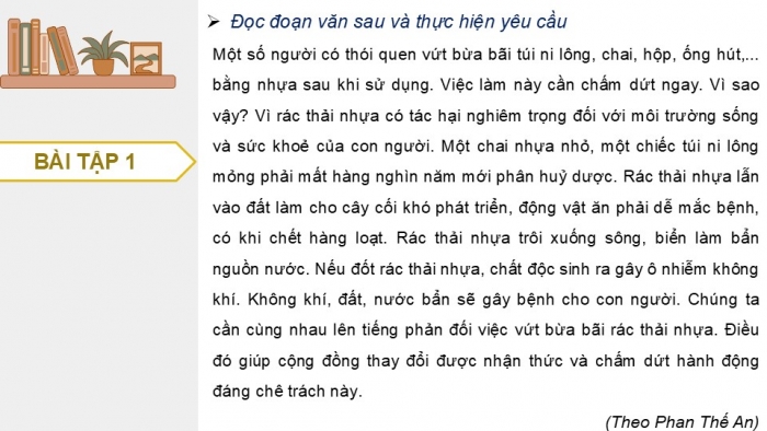 Giáo án điện tử Tiếng Việt 5 kết nối Bài 27: Tìm hiểu cách viết đoạn văn nêu ý kiến phản đối một sự việc, hiện tượng