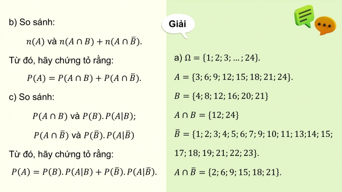 Giáo án điện tử Toán 12 cánh diều Bài 2: Công thức xác suất toàn phần. Công thức Bayes