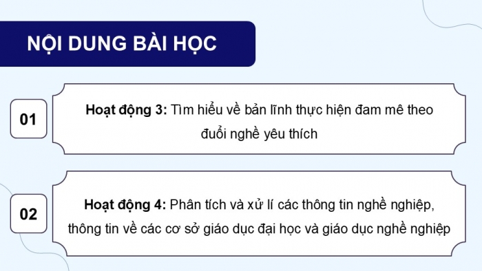 Giáo án điện tử Hoạt động trải nghiệm 12 kết nối Chủ đề 10 Tuần 2