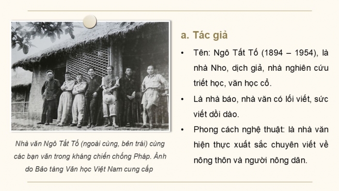 Giáo án PPT dạy thêm Ngữ văn 12 Kết nối bài 7: Nghệ thuật băm thịt gà (Trích Việc làng – Ngô Tất Tố)