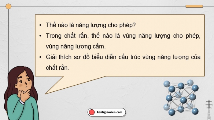 Giáo án điện tử chuyên đề Vật lí 12 chân trời Bài 10: Vùng năng lượng