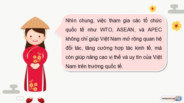 Giáo án điện tử chuyên đề Kinh tế pháp luật 12 cánh diều CĐ 3: Việt Nam trong tiến trình hội nhập kinh tế quốc tế