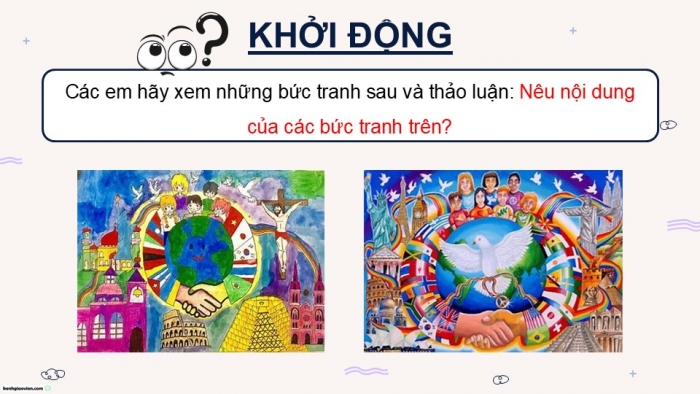 Giáo án điện tử Tiếng Việt 5 cánh diều Bài 16: Biểu tượng của hoà bình