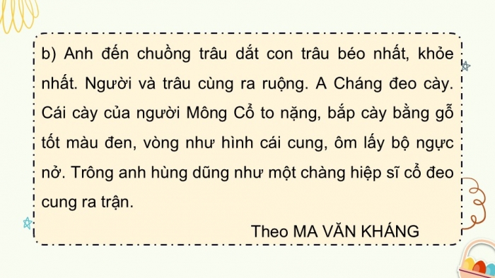 Giáo án điện tử Tiếng Việt 5 cánh diều Bài 16: Luyện tập liên kết câu bằng cách lặp từ ngữ