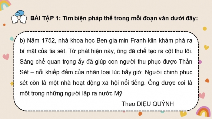 Giáo án điện tử Tiếng Việt 5 cánh diều Bài 17: Luyện tập liên kết câu bằng cách thay thế từ ngữ