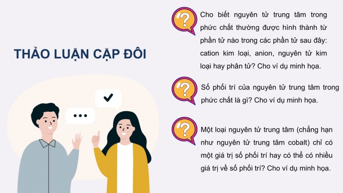 Giáo án điện tử chuyên đề Hoá học 12 cánh diều Bài 6: Một số khái niệm cơ bản về phức chất