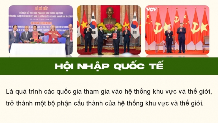 Giáo án điện tử chuyên đề Lịch sử 12 cánh diều CĐ 3 Phần I: Một số khái niệm (Hội nhập quốc tế)