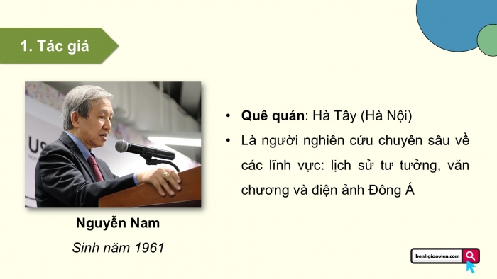 Giáo án điện tử Ngữ văn 12 kết nối Bài 8: Giáo dục khai phóng ở Việt Nam nhìn từ Đông Kinh Nghĩa Thục (Nguyễn Nam)