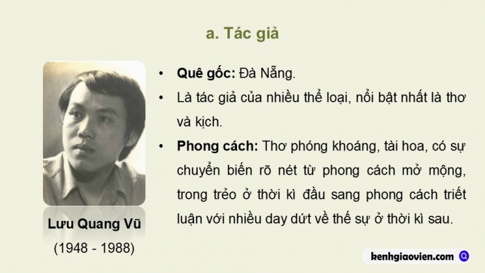 Giáo án điện tử Ngữ văn 12 kết nối Bài 9: Hồn Trương Ba, da hàng thịt (Trích – Lưu Quang Vũ)