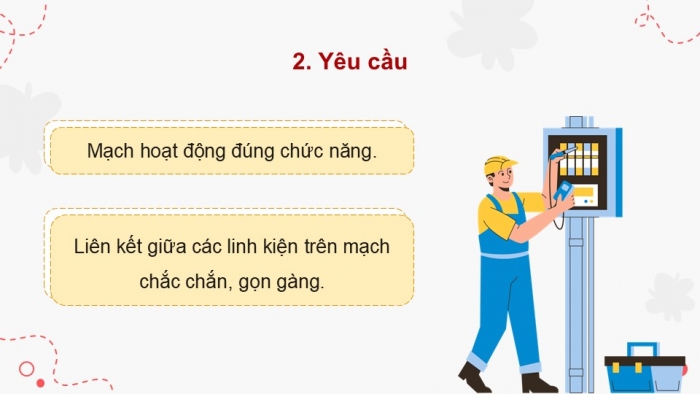 Giáo án điện tử Công nghệ 12 Điện - Điện tử Kết nối Bài 23: Thực hành Lắp ráp, kiểm tra mạch báo cháy sử dụng các cổng logic cơ bản