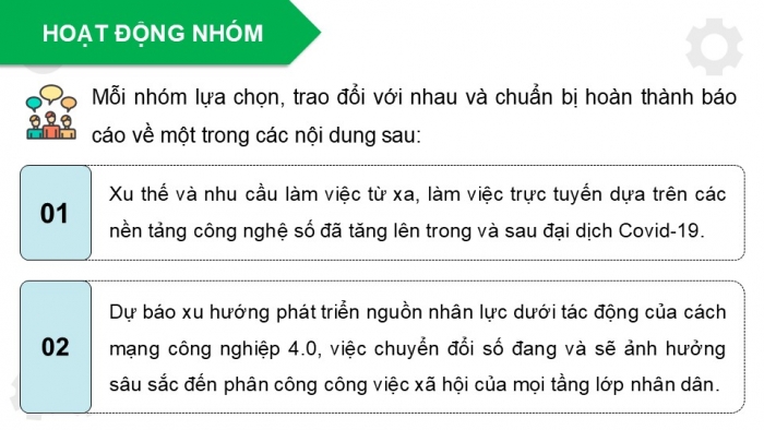 Giáo án điện tử Hoạt động trải nghiệm 12 chân trời bản 1 Chủ đề 8: Sẵn sàng học tập và lao động (P3)