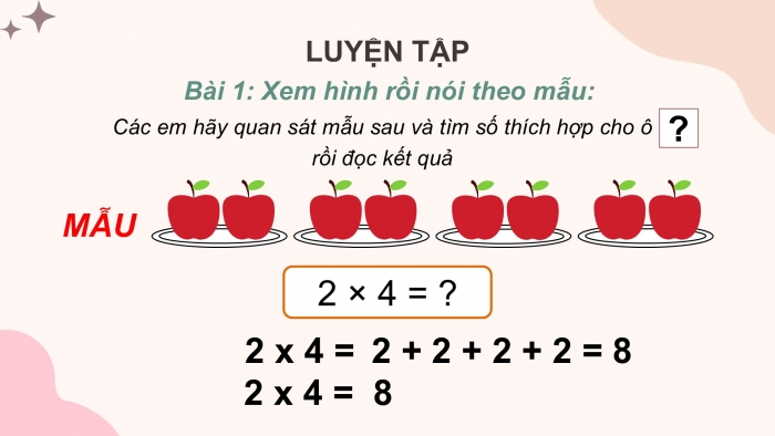 Giáo án PPT Toán 2 cánh diều bài Phép nhân