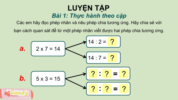 Giáo án PPT Toán 2 cánh diều bài Phép chia (tiếp theo)